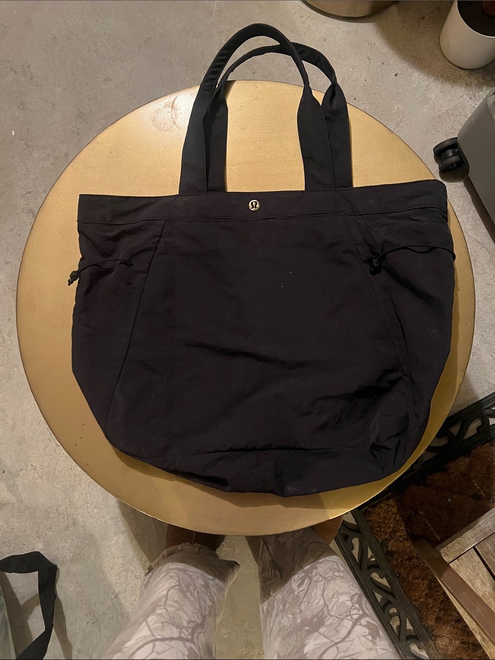 lululemon athletica Black Tote with Double Handles